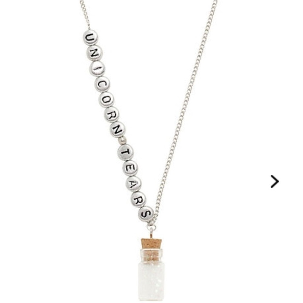 NEVER WORN Unicorn Tears Jar Necklace